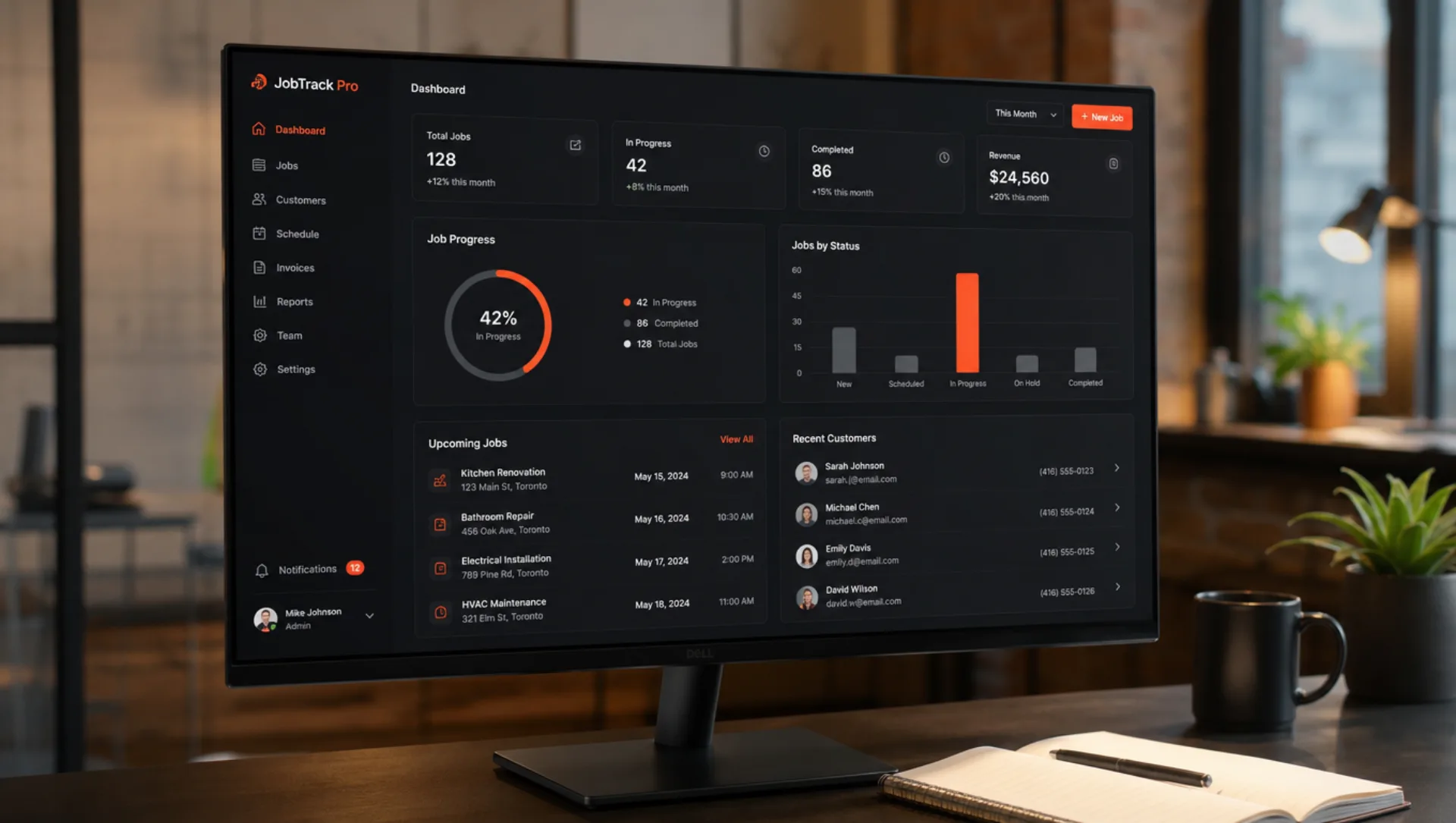 Business product dashboard system