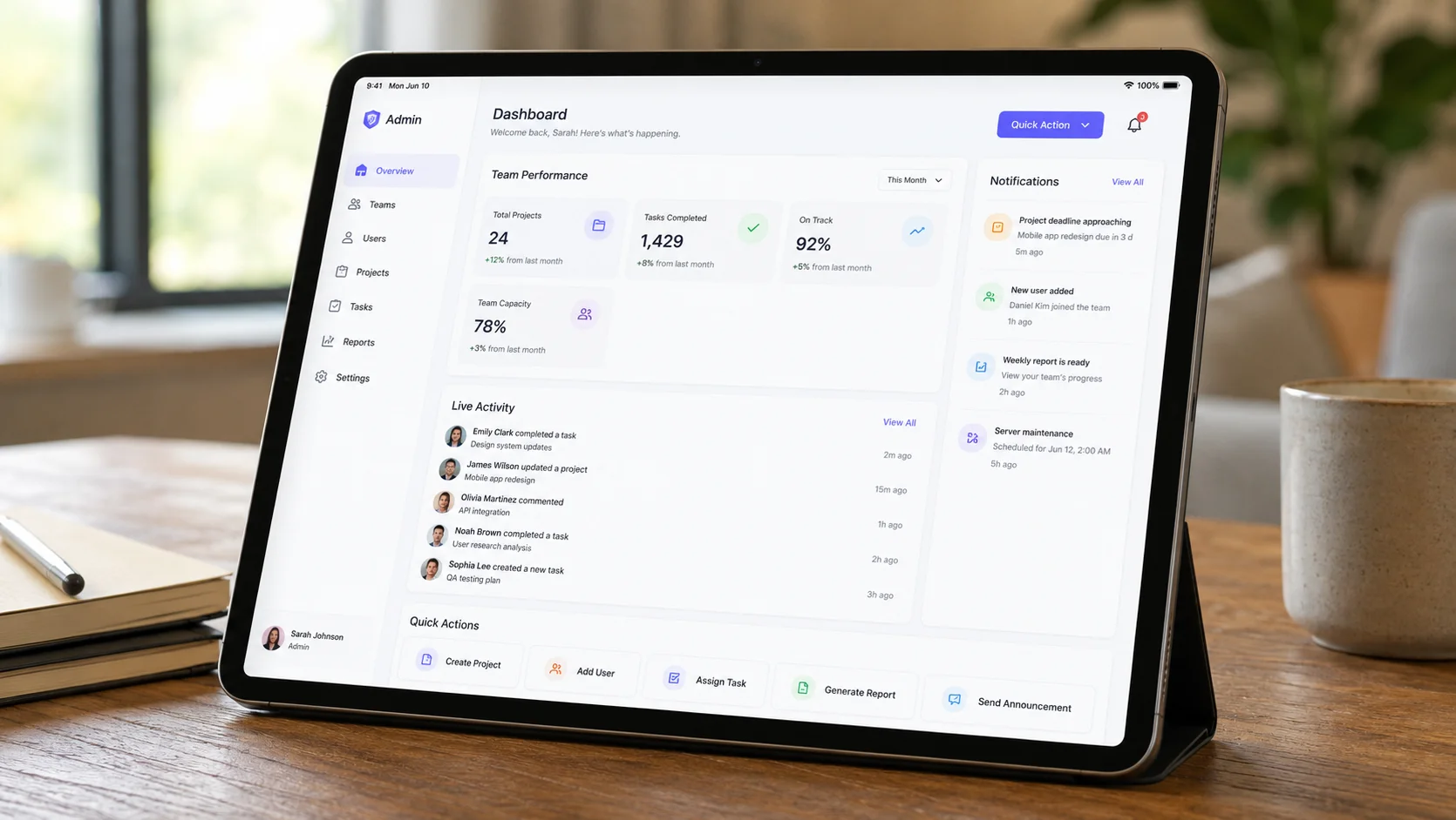 Internal operations app for UK small business