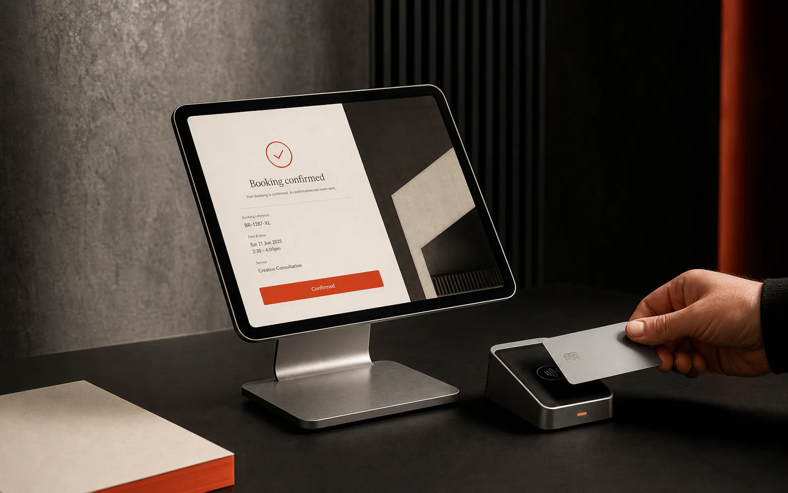 Booking administration dashboard for UK small business