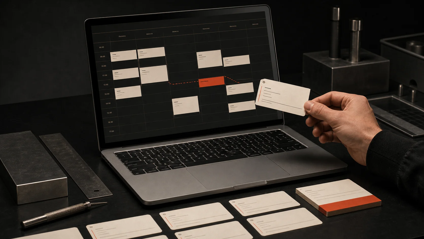 Custom job scheduling and management software for a service business