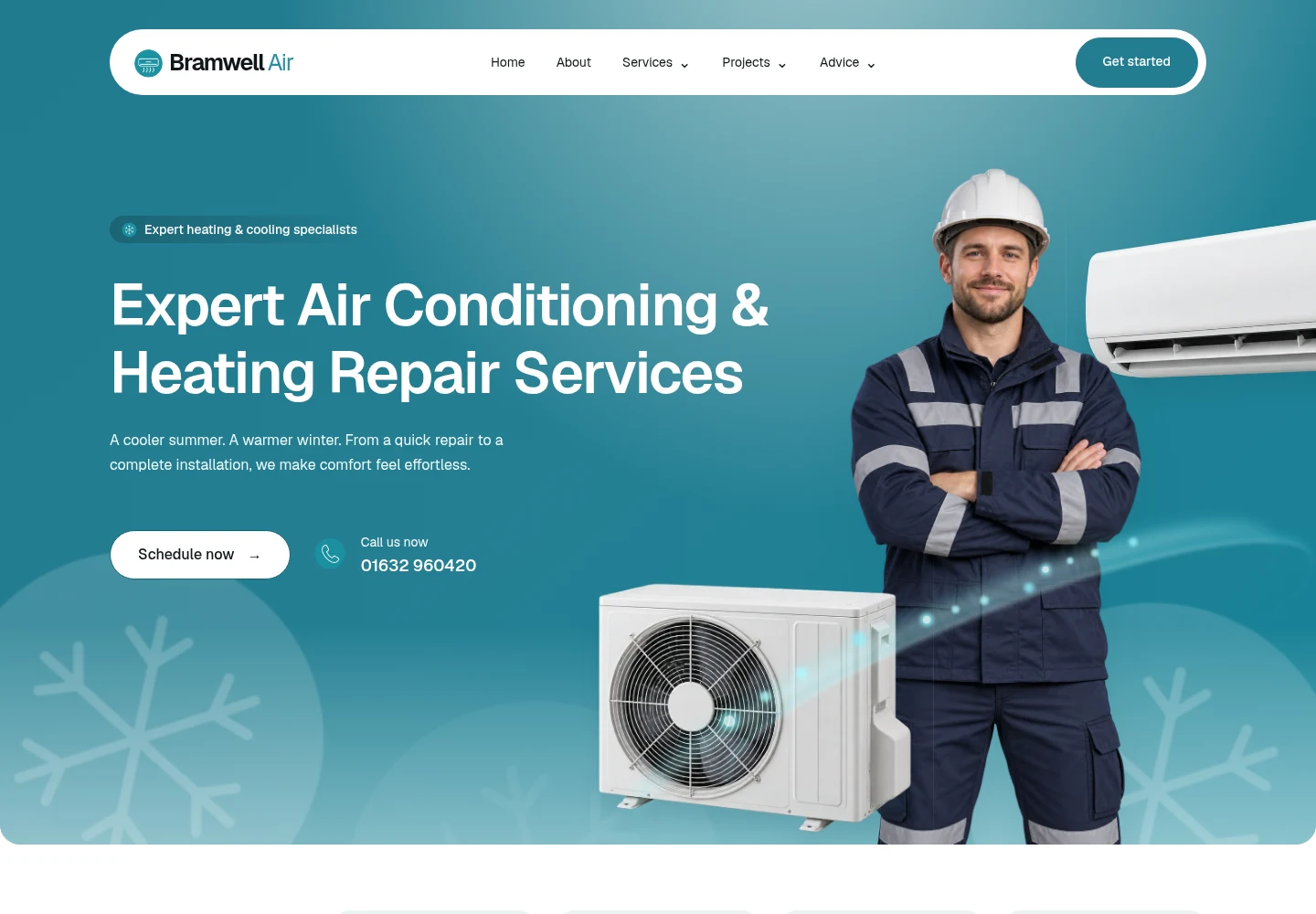 Bramwell Air desktop website preview
