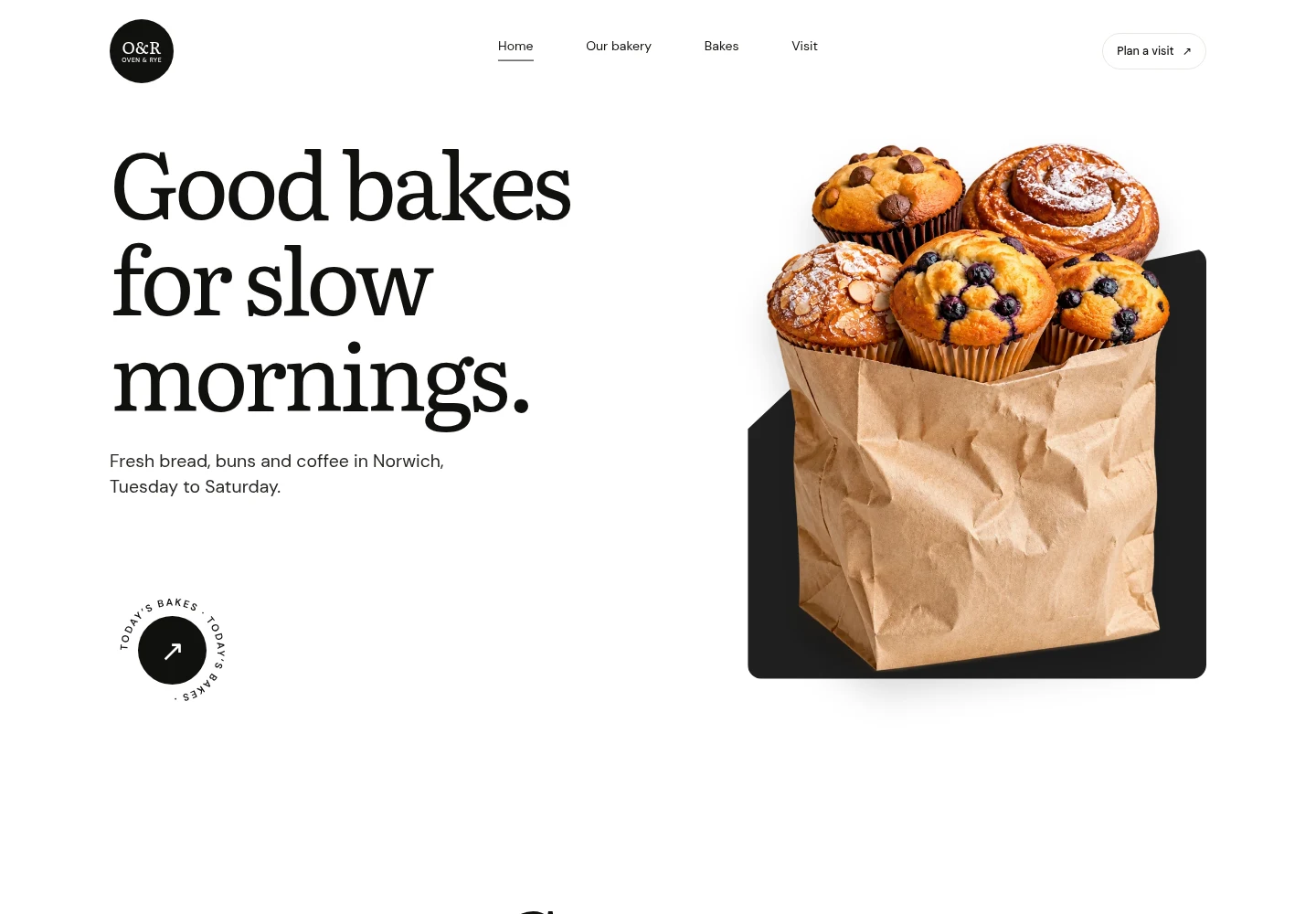 Oven & Rye desktop website preview